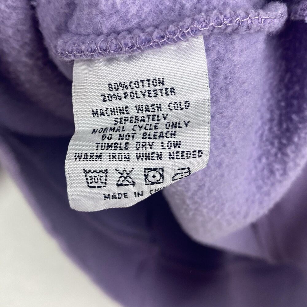BSR By Samii Ryan Smiley Overthinking Graphic Sweatshirt Womens Small Purple - Picture 10 of 10